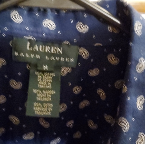 Womens Ralph Lauren paisley print button down shirt, - Picture 2 of 12